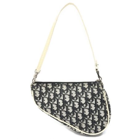  Christian Dior クリスチャンディオール CM0042 ブラック サドルバッグ　トロッター　PVC　塩ビ