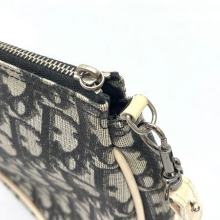  Christian Dior クリスチャンディオール CM0042 ブラック サドルバッグ　トロッター　PVC　塩ビ