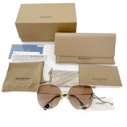 ◆◆ BURBERRY バーバリー サングラス B3136-D ブラウン/ゴールド系 Sランク