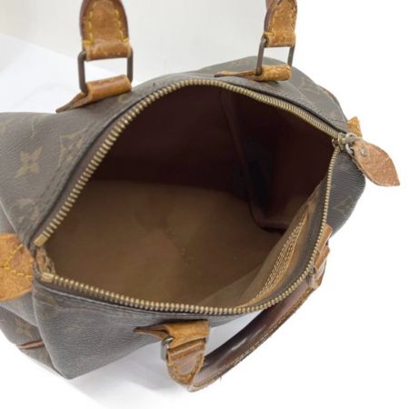 LOUIS VUITTON ルイヴィトン モノグラム スピーディ 25 千切れ/ジップ部分リペア M41109 ブラウン
