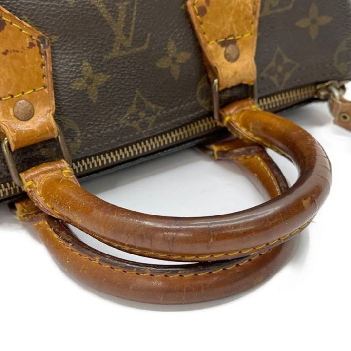 LOUIS VUITTON ルイヴィトン モノグラム スピーディ 25 千切れ/ジップ部分リペア M41109  ブラウン｜中古｜なんでもリサイクルビッグバン