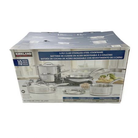  KS カークランドシグネチャー クックウェア 10点セット　フライパン　鍋セット　IH・ガス火対応