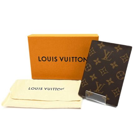  LOUIS VUITTON ルイヴィトン クーヴェルテュール・パスポール パスポートケース モノグラム M64502 ブラウン