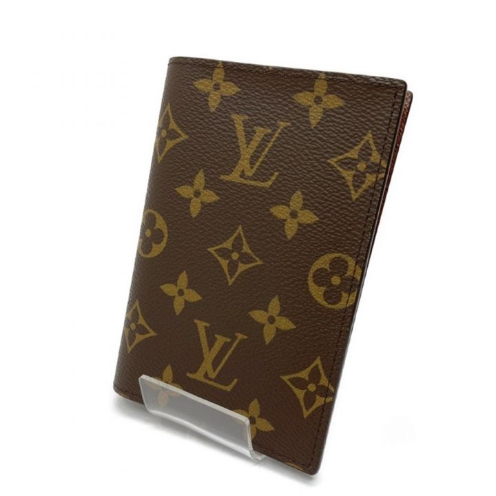 LOUIS VUITTON ルイヴィトン クーヴェルテュール・パスポール パスポートケース モノグラム M64502  ブラウン｜中古｜なんでもリサイクルビッグバン