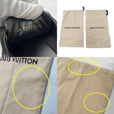  LOUIS VUITTON ルイヴィトン ランアウェイ・ライン スニーカー  35.1/2  BM0222 ブラウン×ブラック