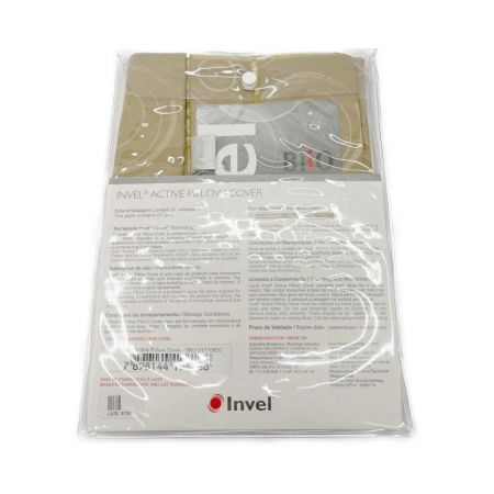  lnvel  MIG３枕カバー ベージュ x ゴールド