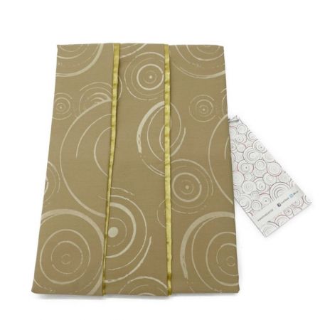  lnvel  MIG３枕カバー ベージュ x ゴールド