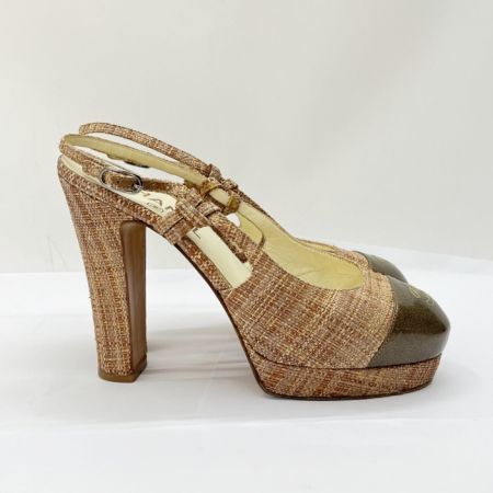  CHANEL シャネル サンダル　ブラウン SIZE 38 C5007 ブラウン