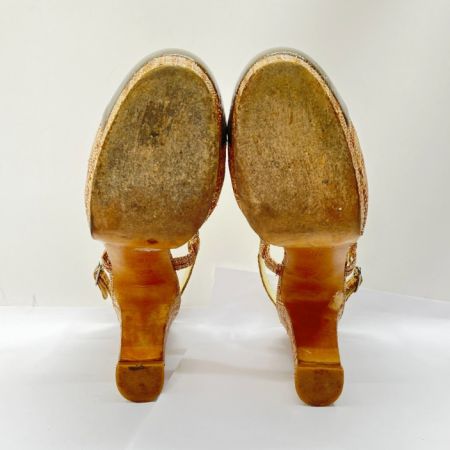  CHANEL シャネル サンダル　ブラウン SIZE 38 C5007 ブラウン