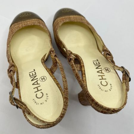  CHANEL シャネル サンダル　ブラウン SIZE 38 C5007 ブラウン