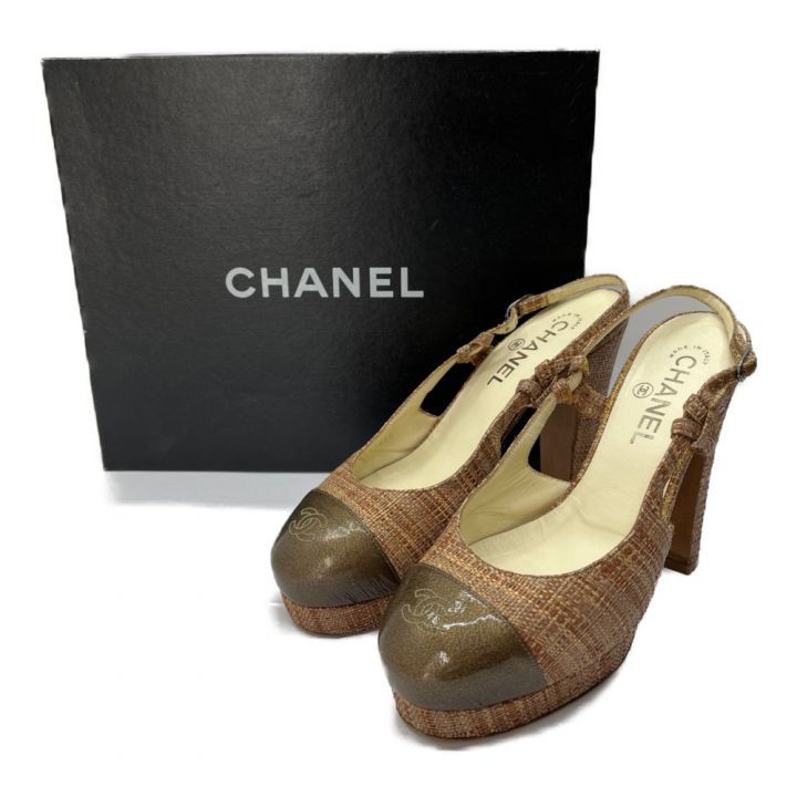 CHANEL シャネル サンダル ブラウン SIZE 38 C5007 ブラウン｜中古 