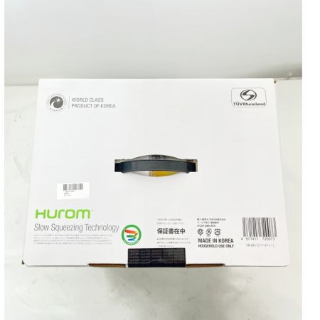  HUROM  【未開封】スロージューサー HK-IIA11 アイボリー