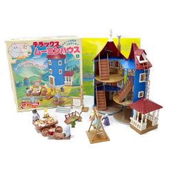 ◆◆  デラックス ムーミンハウス　箱付き　皿・パパのパイプ欠品 Bランク