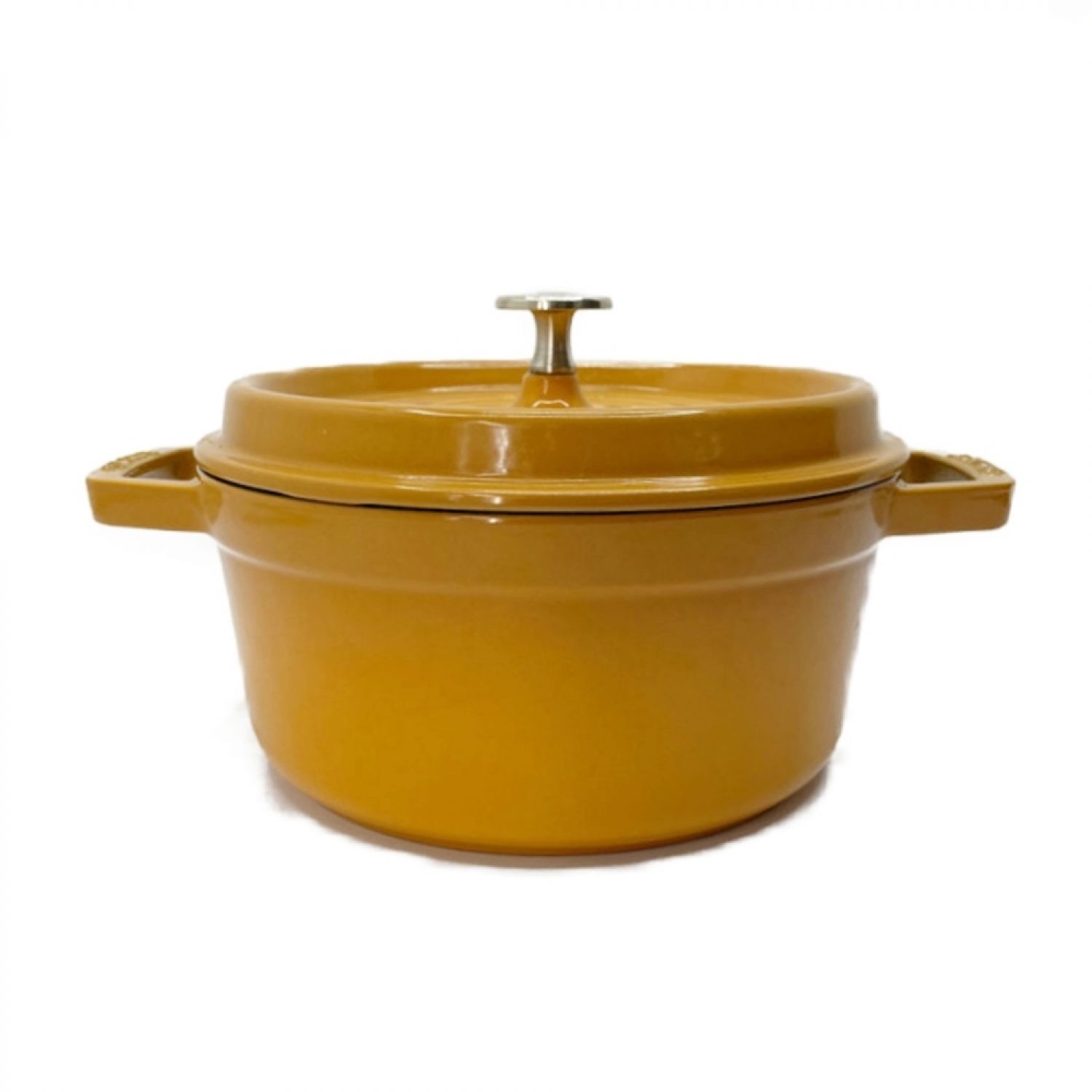 中古】 STAUB ストウブ 両手鍋 ホーロー鍋 ココット 22cm ガス・IH対応