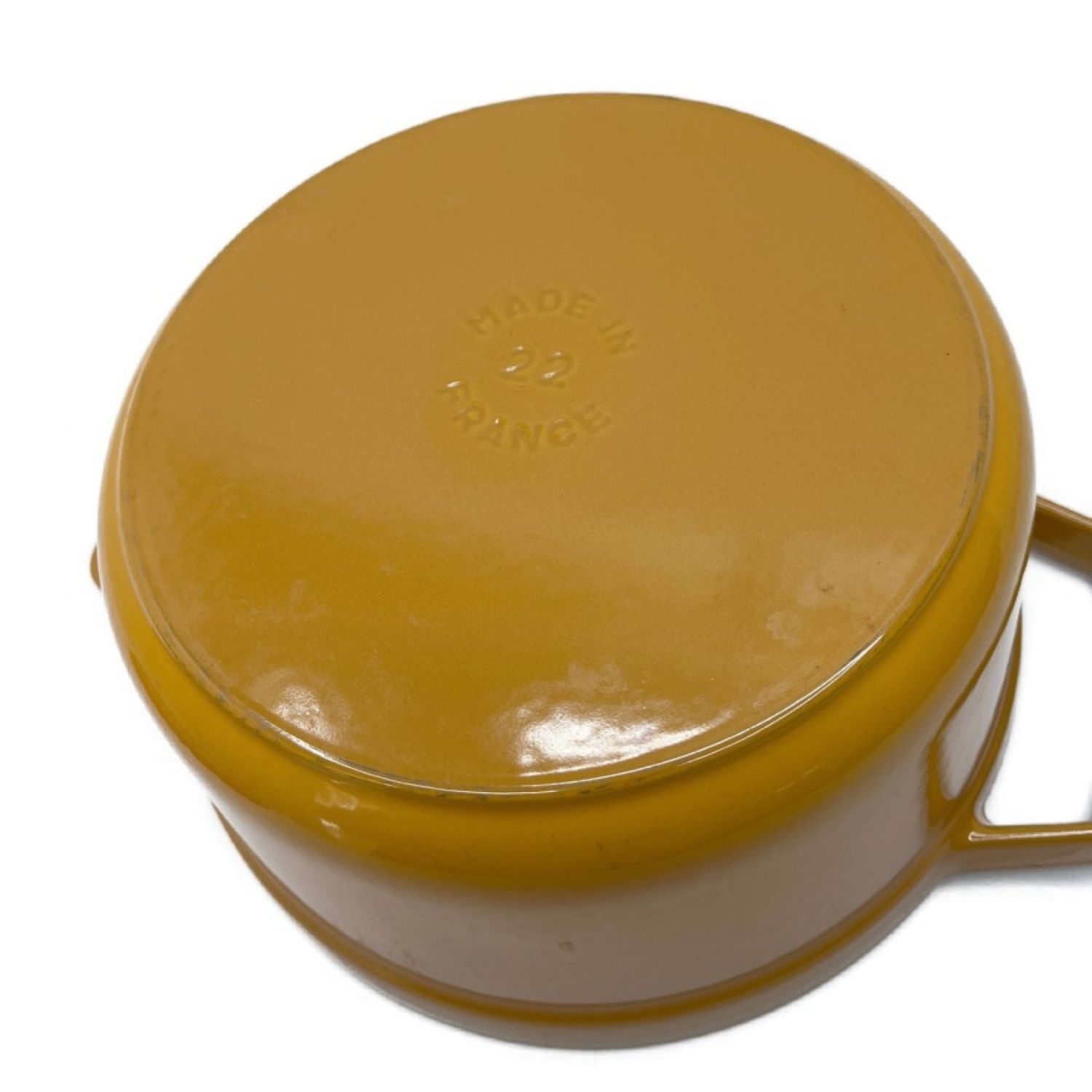 中古】 STAUB ストウブ 両手鍋 ホーロー鍋 ココット 22cm ガス・IH対応