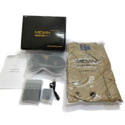 ◆◆ MIDIAN  風扇服＆電熱ベスト　空調作業服　2XL　モバイルバッテリー付き オリーブ Aランク
