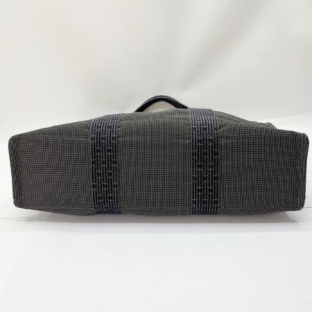  HERMES エルメス トートバッグ エールラインMM カデナ付 グレー