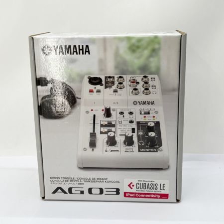  YAMAHA ヤマハ ウエブキャスティングミキサー　オーディオインターフェース AG03