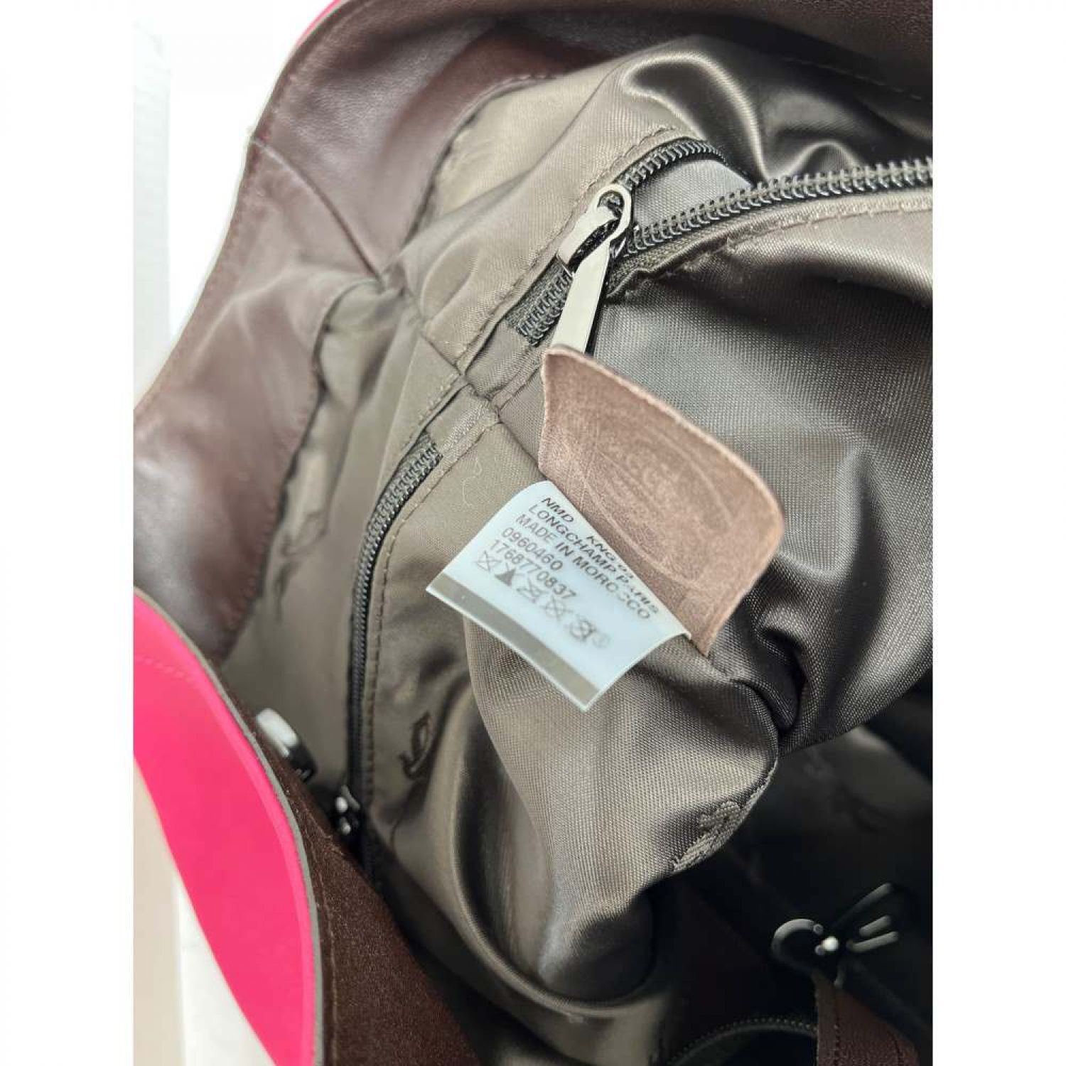 中古】 Longchamp ロンシャン バッグ ワンショルダー 縦型 ピンク B