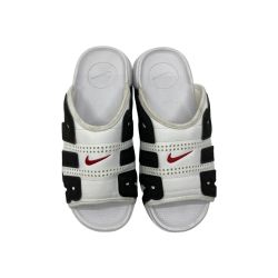 ◆◆ NIKE ナイキ サンダル　28ｃｍ　エアモアアップテンポ スライド AIR MORE UPTEMPO SLIDE FB7818-100 FB7818-100 ホワイト×ブラック Bランク