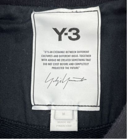  Y-3 ワイスリ クラシック バックロゴ クルーネック スウェット Mサイズ FN3371 ブラック