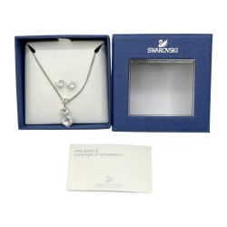 ◆◆  スワロフスキー　ネックレス・ピアス　２点セット　大粒 Aランク