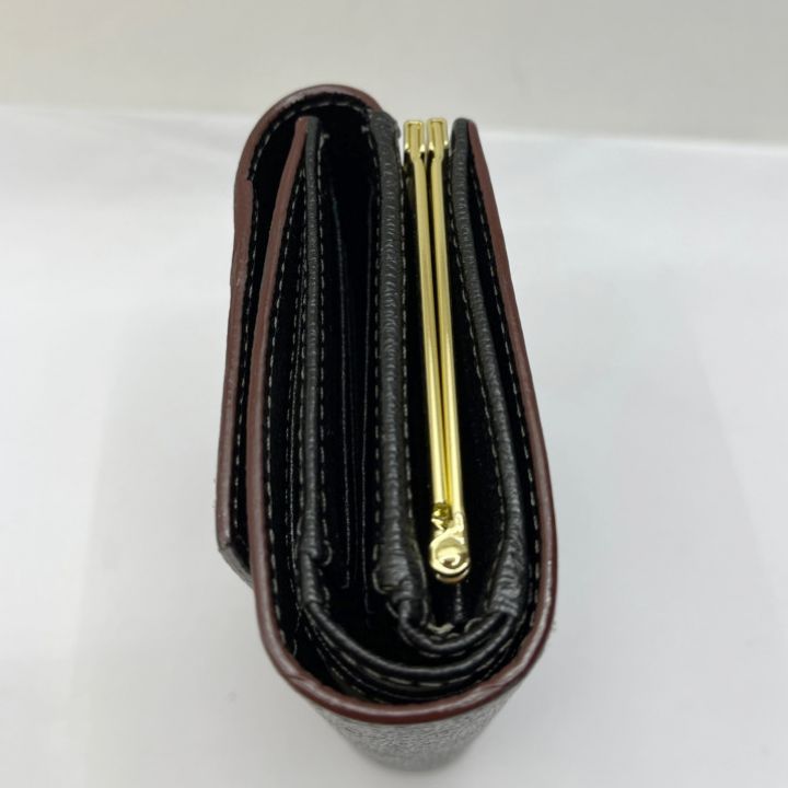 【良品】Vivienne ANNIE 二つ折り財布 がま口 レザー ブラック ヴィヴィアンウエストウッド 財布 Vivienne Westwood ANNIE