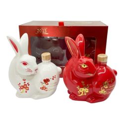 ◆◆ ZODIAC ラビット アメリカン バーボン ウイスキー カスクストリングス 500ml×2　58度 Sランク 未開栓