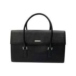 ◆◆ BURBERRY バーバリー ハンドバッグ　角スレ・キズ有り ブラック Bランク