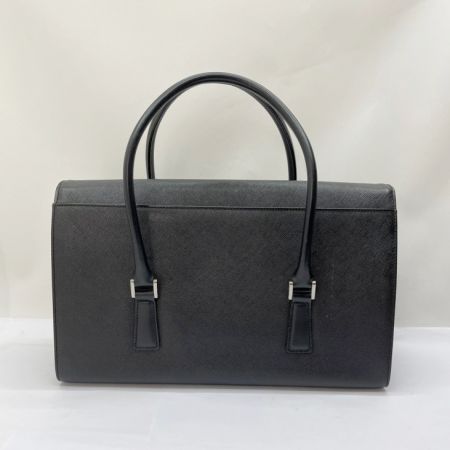  BURBERRY バーバリー ハンドバッグ　角スレ・キズ有り ブラック