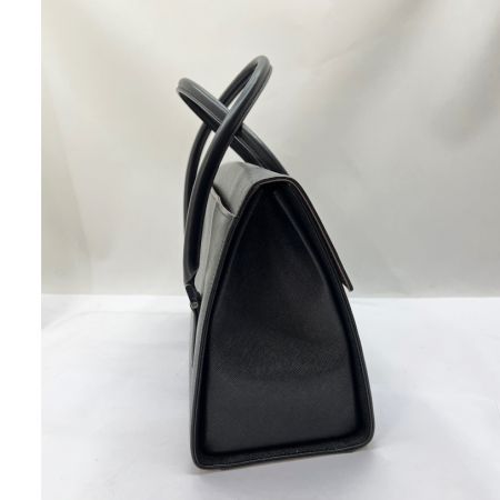  BURBERRY バーバリー ハンドバッグ　角スレ・キズ有り ブラック