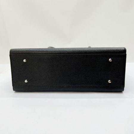  BURBERRY バーバリー ハンドバッグ　角スレ・キズ有り ブラック