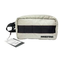 ◆◆ BRIEFING ブリーフィング HOLIDAY ダブルジップ ゴルフポーチ BRG223G74 ライトグレー Sランク