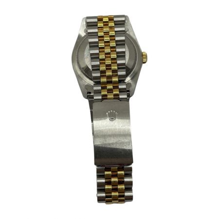 ROLEX ロレックス デイトジャスト　Y番　コンビ　メンズ　ローマン　ゴールド文字盤　腕時計 16233