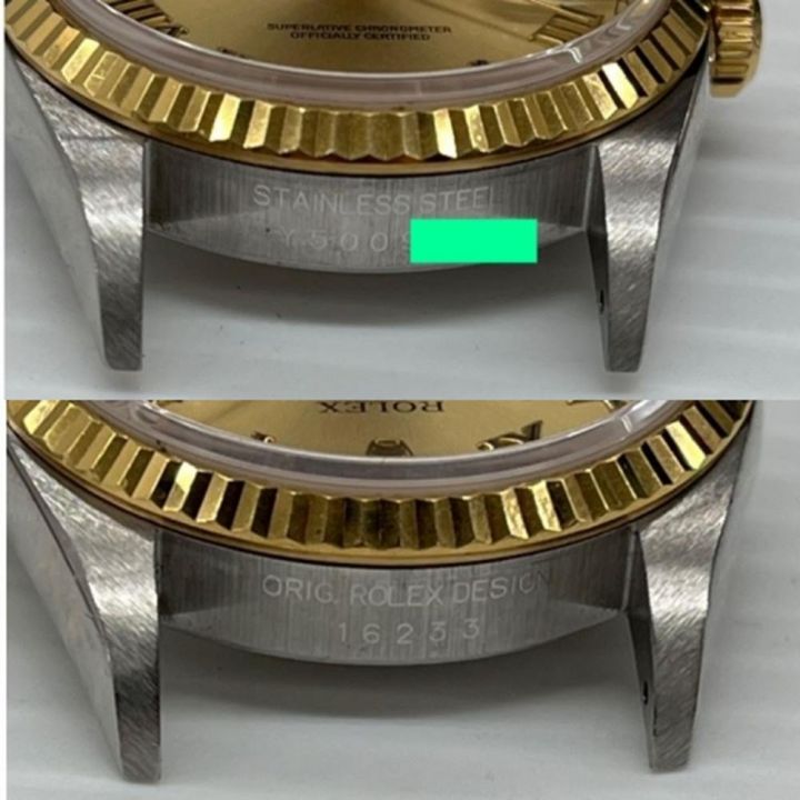 ROLEX ロレックス デイトジャスト Y番 コンビ メンズ ローマン ゴールド文字盤 腕時計 16233｜中古｜なんでもリサイクルビッグバン