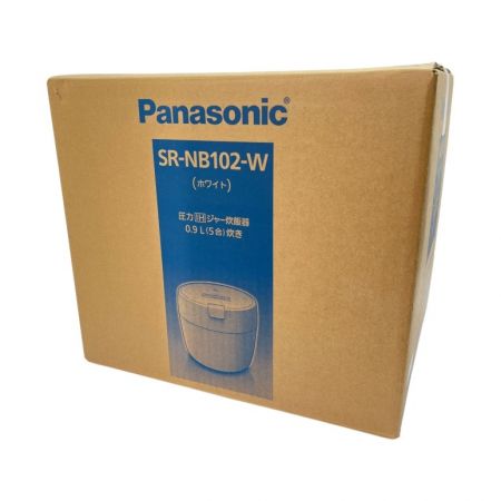  Panasonic パナソニック 圧力IH炊飯ジャー炊飯器 5合(0.9L) 炊き SR-NB102-W ホワイト