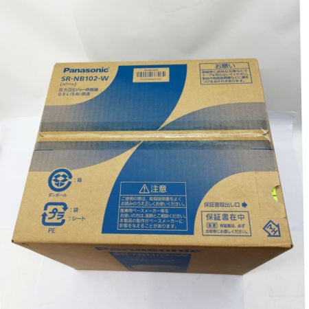  Panasonic パナソニック 圧力IH炊飯ジャー炊飯器 5合(0.9L) 炊き SR-NB102-W ホワイト