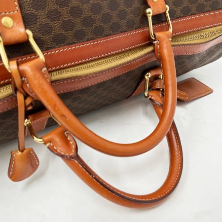  CELINE セリーヌ マカダム ボストンバッグ　50㎝　パドロック付　 ブラウン系