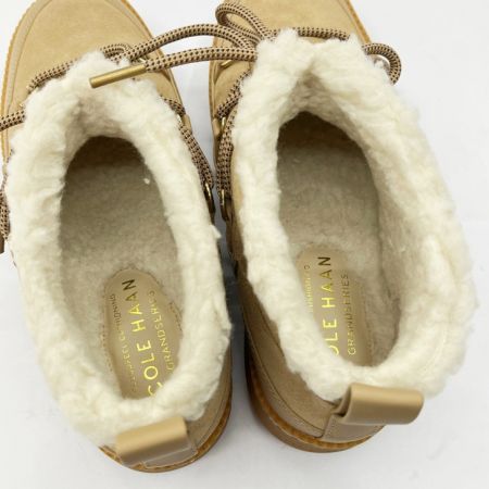  COLE HAAN コールハーン クラウドフィール ウォータープルーフ レース スノー ミニ 22.5cm W22245 ベージュ