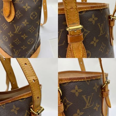  LOUIS VUITTON ルイヴィトン モノグラム プチ・バケット トートバッグ M42238