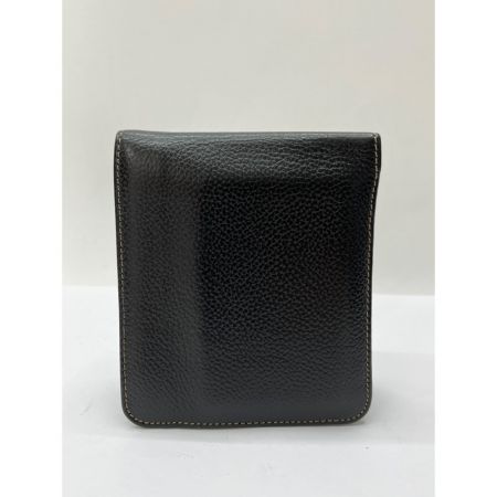  dunhill ダンヒル 二つ折り　財布　ブラック　レザー　型押し　オールド ブラック