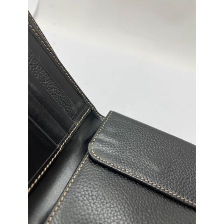  dunhill ダンヒル 二つ折り　財布　ブラック　レザー　型押し　オールド ブラック