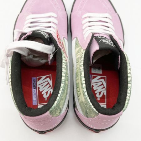 VANS バンズ スニーカー SIZE 27.5cm Dollar Skate Grosso Mid ピンク