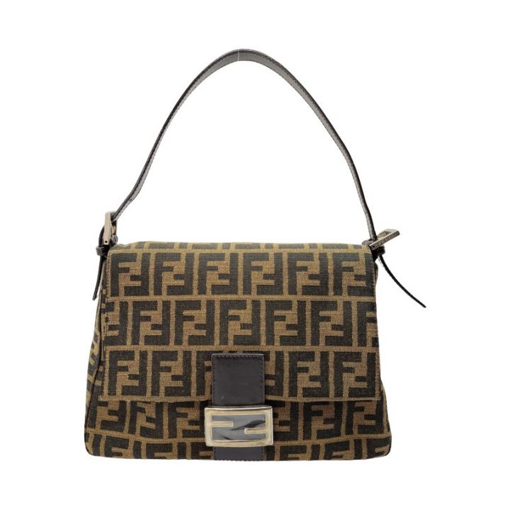 FENDI フェンディ ハンドバッグ ワンショルダー ズッカ ﾏﾝﾏﾊﾞｹｯﾄ 