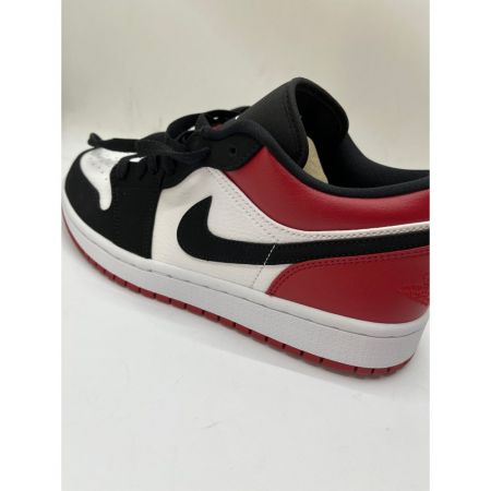  NIKE ナイキ エアジョーダン1ロウ 25.5cm 553558-116 ブラック×レッド