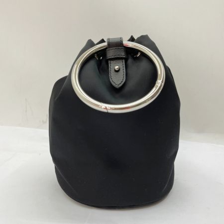  PRADA プラダ ポーチ　ハンドバッグ　巾着型　ナイロン 1N0369 ブラック
