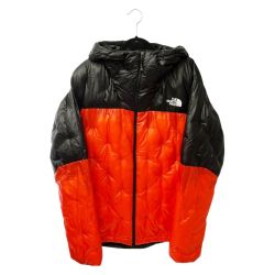 ◆◆ THE NORTH FACE ザノースフェイス ポラリスインサレーテッドフーディ ダウンジャケット SIZE L NY81902 オレンジ×ブラック Bランク