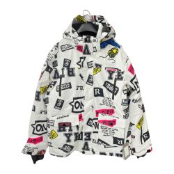 ◆◆ RIVIYELE スノーボードウエア　メンズ　ジャケット　4XL 白/柄 Sランク