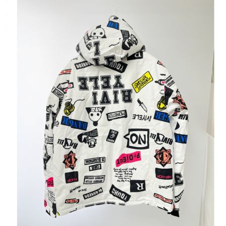  RIVIYELE スノーボードウエア　メンズ　ジャケット　4XL 白/柄