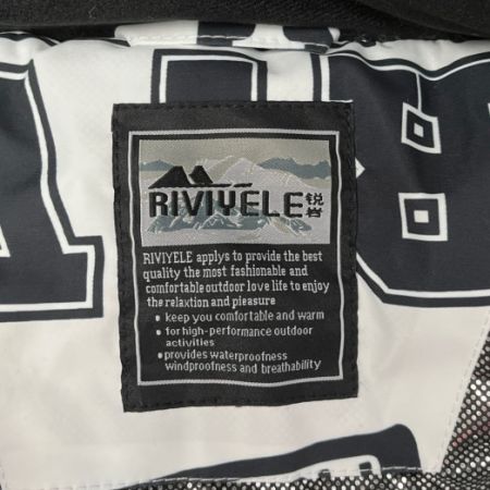  RIVIYELE スノーボードウエア　メンズ　ジャケット　4XL 白/柄